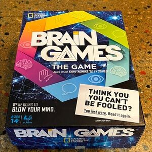 National Geographic Brain Games Board Game - Blue, Yellow, Green, Pink